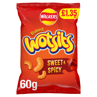 Walkers Wotsits Sweet & Spicy Crisps 60g