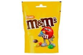 M&M's Crunchy Peanut & Milk Chocolate Bites Treat Bag 1.50 PMP 82g