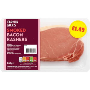 Farmer Jack's Smoked Back Bacon 150g