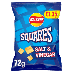 Walkers Squares Salt & Vinegar Crisps