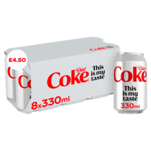 Diet Coke 8 x 330ml PM £4.50