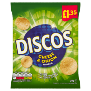 Discos Cheese & Onion Flavour 70g