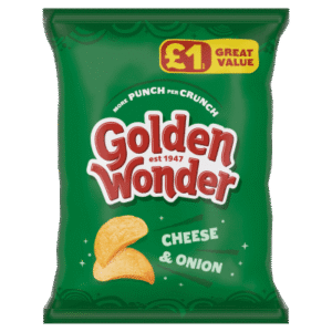 Golden Wonder Fully Flavoured Cheese & Onion 57g