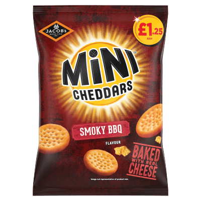 Jacobs Mini Cheddars Smoky BBQ Flavour 90g