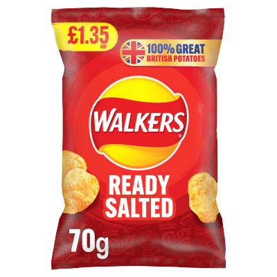 Walkers Ready Salted Sharing Crisps 70g