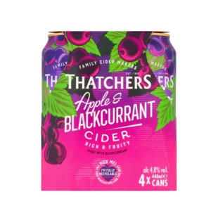 Thatchers Apple & Blackcurrant Cider 4 x 440ml