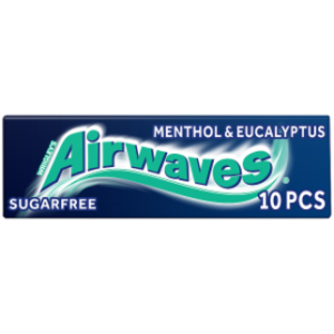 Airwaves Menthol & Eucalyptus Flavour Sugar Free Chewing Gum 14g