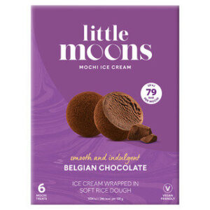 Little Moons Belgian Chocolate Mochi Ice Cream 6 x 32g (192g)