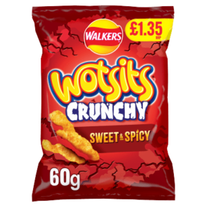 Wotsits Crunchy Sweet & Spicy Sharing Bag Crisps 60g