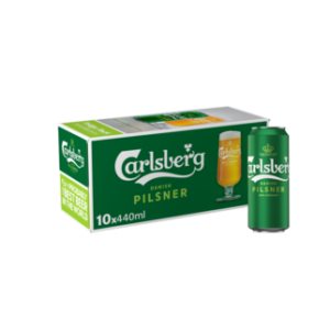 Carlsberg Danish Pilsner Lager Beer 10 x 440ml