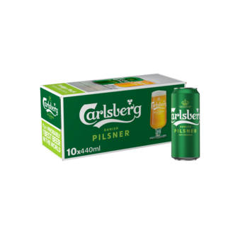 Carlsberg Danish Pilsner Lager Beer 10 x 440ml