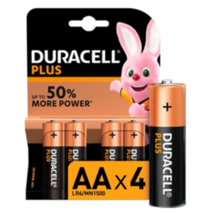 Duracell Plus 100 AA 4 Pack