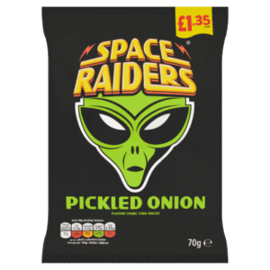 Space Raiders Pickled Onion Flavour Cosmic Corn Snacks 70g