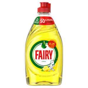 Fairy Lemon Washing Up Liquid with LiftAction 320ml
