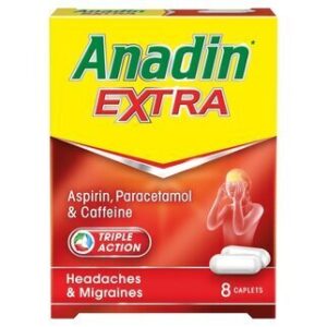 Anadin Extra Aspirin, Paracetamol & Caffeine 8 Caplets