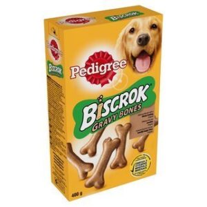 Pedigree Biscrok Gravy Bones Adult Dog Treats Original Biscuits 400g