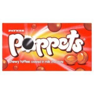 Poppets Chewy Toffee Sweets 40g
