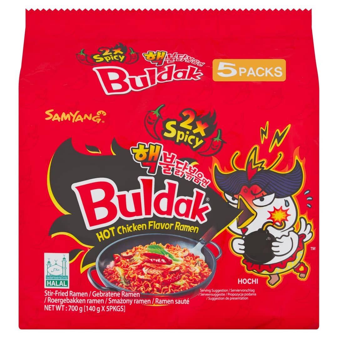 Samyang Buldak Noodles Hot Chicken Flavour Ramen (2xSpicy) 140g
