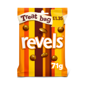 Revels Milk Chocolate with Raisins, Coffee or Orange Treat Bag 71g