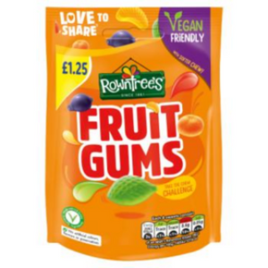Rowntree's Fruit Gums Sweets Sharing Bag 120g