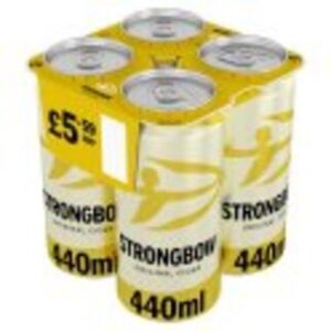 Strongbow Original Cider 4 X 440ml