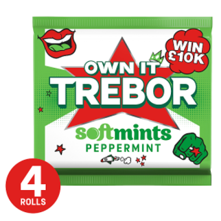 Trebor Softmints Peppermint Mints 4 Rolls 179.6g