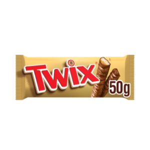 Twix Caramel & Milk Chocolate Fingers Biscuit Snack Bar 50g