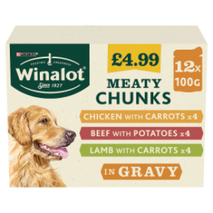 Winalot Meaty Chunks in Gravy 12 x 100g